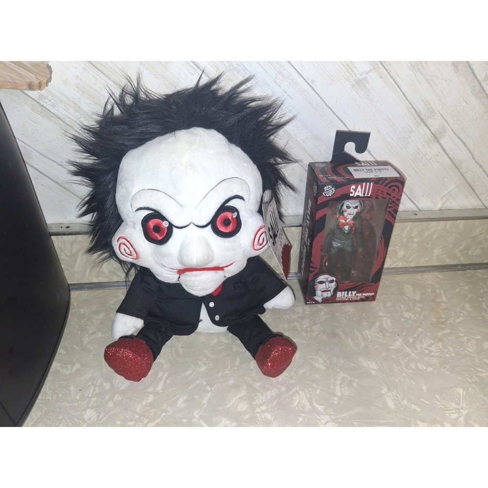 Ben Cooper Saw Billy The Puppet Toy Figure NECA & Kid Robot Plush Horror Lot